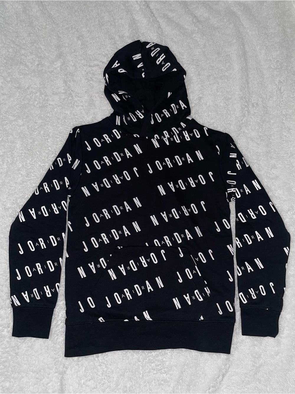 Jordan Boy’s Logo-Print Black Hoodie
